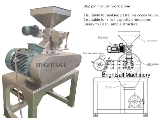 Brightsail Sesame ευρύς θαλάμου μύλο καρφίτσες Sesame υψηλής ταχύτητας μύλο καρφίτσες μηχανή παρασκευής σκόνης τροφίμων