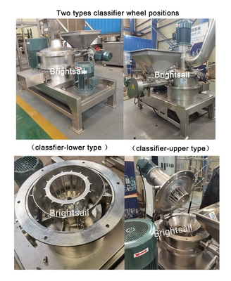 Δαχτυλόχοιρο Air Classifier Mill Στρίφτης σκόνης παρασκευής τροφίμων ACM Στρίφτης Δαχτυλόχοιρο σκόνης Air Classifier Mill από Brightsail