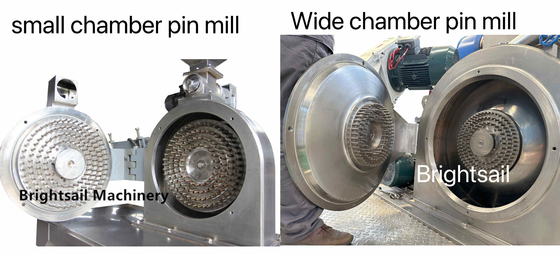 Ελαιόσπορο Cake Pin Mill Τροφή Wide Chamber Pin Mill Αλεξίπτωτη Μηχανή Μελάνη Μελάνη Μελάνη από το Brightsail